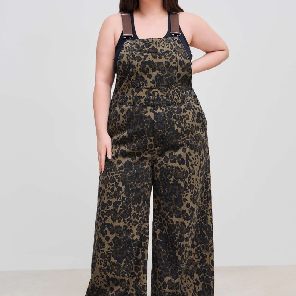 Leopard Print Overalls